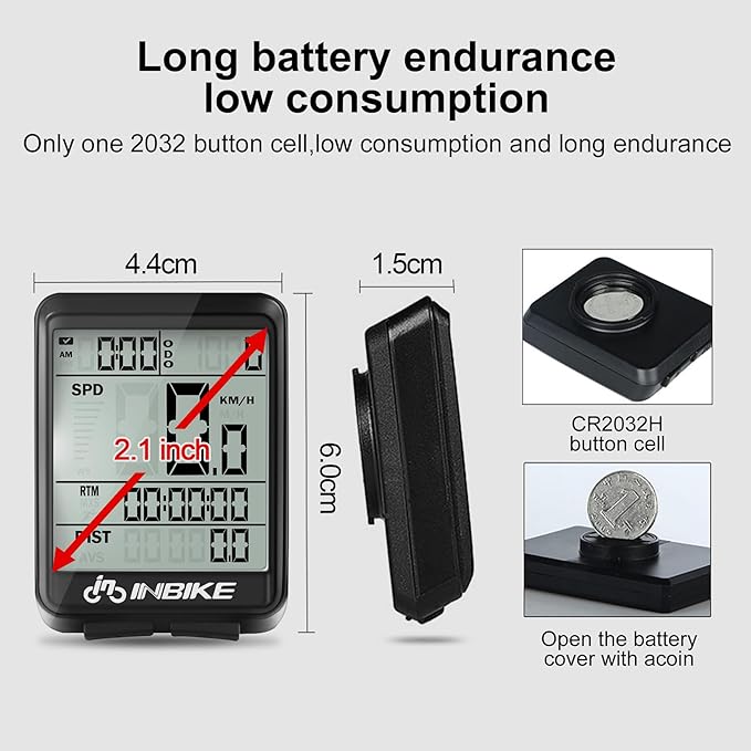 USB Rechargeable Wireless Bike Cycling Computer Bicycle Speedometer Odometer