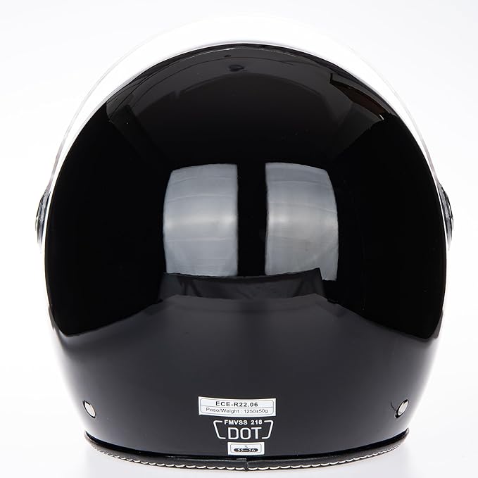 Open Face Motorcycle Helmet DOT Approved Half Casco Fit Men Women ATV Moped Scooter Helmets