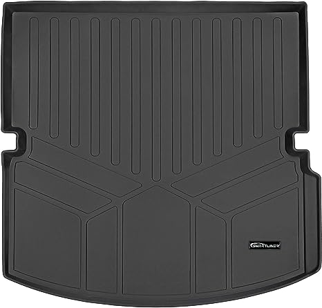 SMARTLINER All Weather Custom Fit Cargo Trunk Liner Floor Mat Behind 2nd Row Seat Black for 2014-2020 Acura MDX