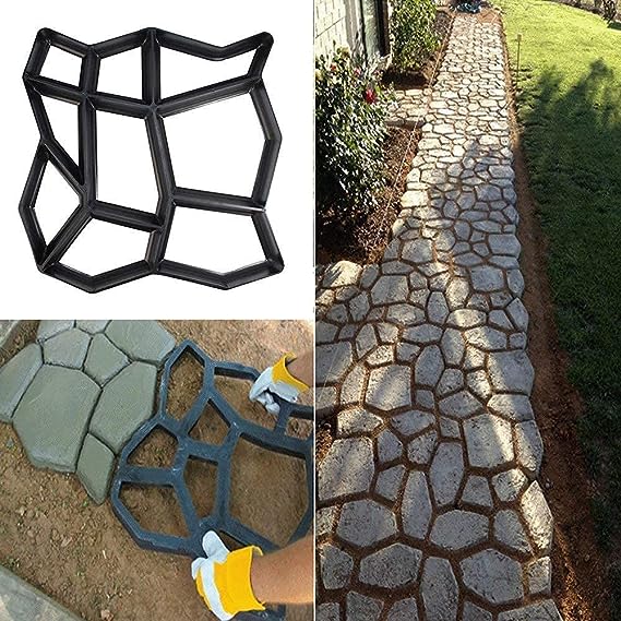 Walk Maker Reusable Concrete Path Maker Molds (Irregular-s)