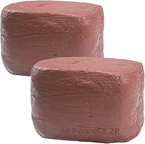 ReArt Natural Air-Dry Clay, Pottery Clay, All-Purpose Modeling Clay 20lbs for Sculpting