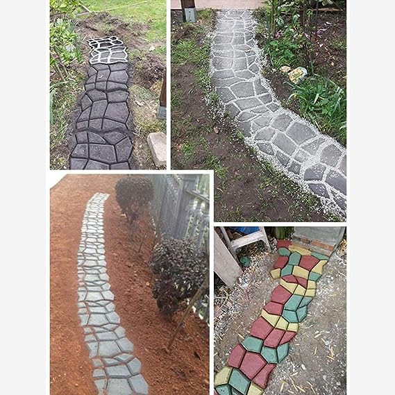 Walk Maker Reusable Concrete Path Maker Molds (Irregular-s)