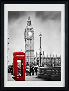 12x16 Picture Frame Display Pictures 11×14 With Mat 12×16 Without Mats for Table Top Display and Wall Mounting Photo Frame Wood Frame Strengthened Glass Display Black