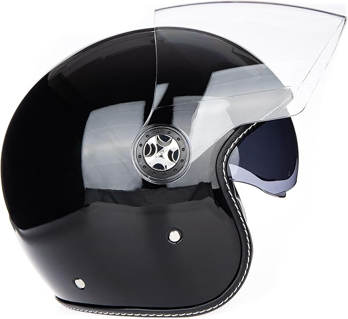 Open Face Motorcycle Helmet DOT Approved Half Casco Fit Men Women ATV Moped Scooter Helmets