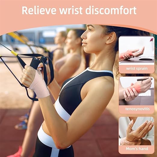 2 Pcs Ultra-Thin Wrist Brace Support for Carpal Tunnel, Pain Relief, Arthritis, Tendonitis, Elastic Wrist Wraps Right and Left Hands - Compression and Support for Fitness (Skin Tone)