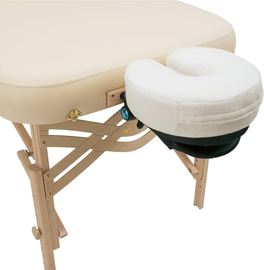 EARTHLITE Massage Face Cradle Cushion Memory Foam - Massage Table & Massage Chair Headrest Pillow w/Washable Fleece Cover 63152