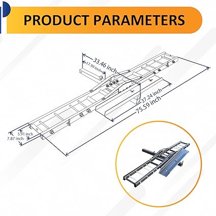 HOUGEET 500LBS Motorcycle Trailer Hitch Mount, Motorcycle Carrier Dirt Bike Hitch Hauler with Loading Ramp Heavy Duty Steel Motorcycle Rack for Hitch