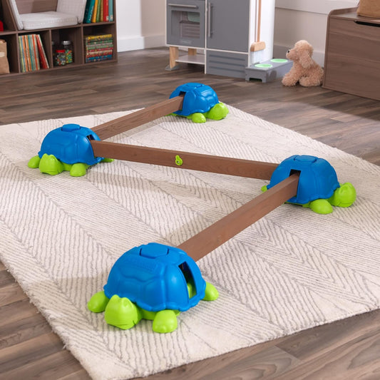 KidKraft Turtle Totter Balance Beam, Multicolor