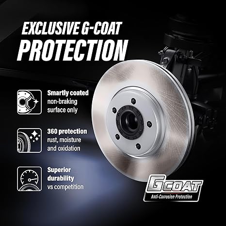 Genius Front Disc Brake Rotor GCR-G8348 Replacement For Audi Q7 Q8 e-tron Quattro A6 A7 Sportback A8 - (1 piece only) Left or Right Side (Driver Passenger)