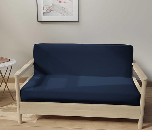 Cotton Full Futon Cover in Navy