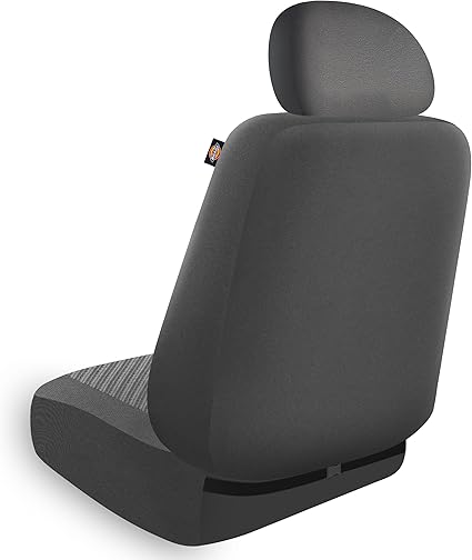 DICKIES 3003418LD, Morrisey Gray 2-Piece Seat Cover Set, Black Grey