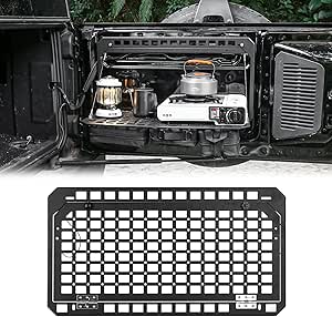 for Ford Bronco 2021-2024 Tailgate Table Rear Foldable Storage Cargo Rack Storage Shelf Molle Panel