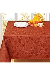 AUTUMN MEDLEY 60-INCH X 104-INCH OBLONG TABLECLOTH IN SPICE