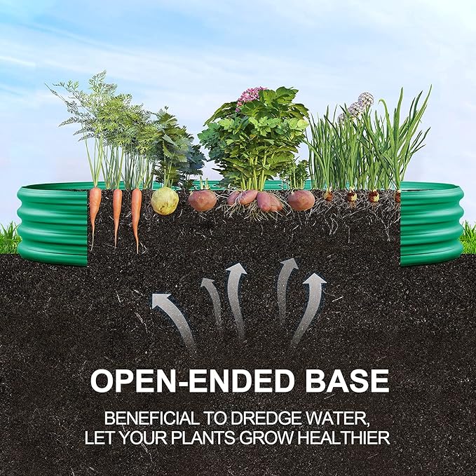 Land Guard Green Raised Bed, 6×3 ft Elevated Planter Box, Raised Beds for Gardening Vegetables?Green?…