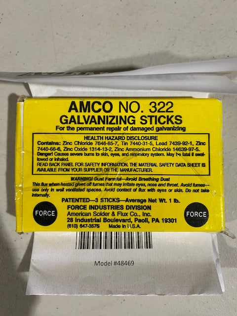 Amco No 322 Galvanizing Sticks