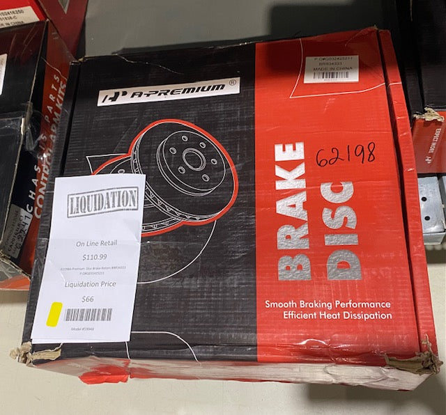 A-Premium  Disc Brake Rotors BRR34333 P.O#Q032425211