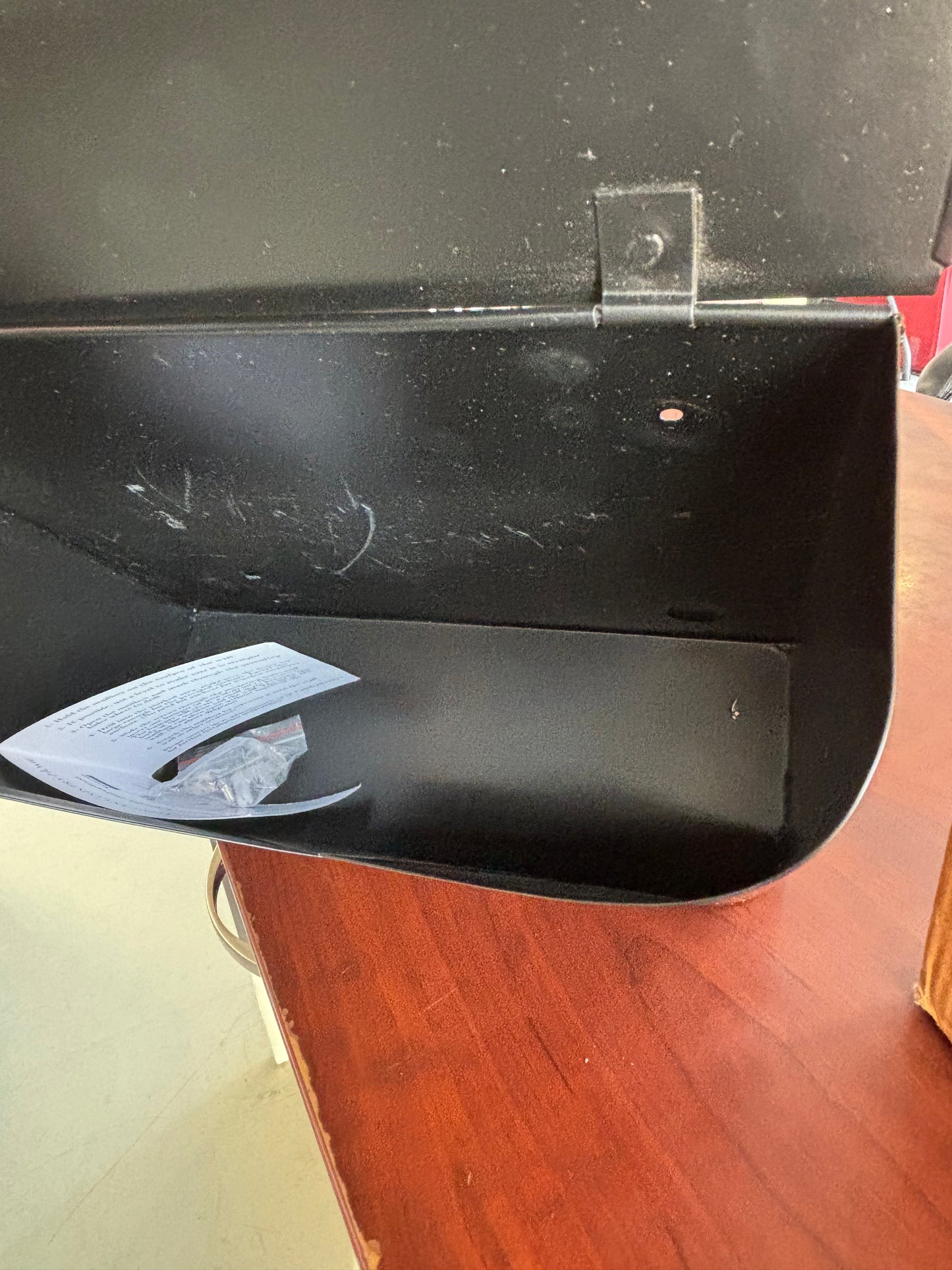 NACH Black Mailbox Wall Mount, 10.2 x 13 x 4.7 inch Wall Mount Mailboxes for Outside, Waterproof Mailboxes for Outside - Envelope Mailbox