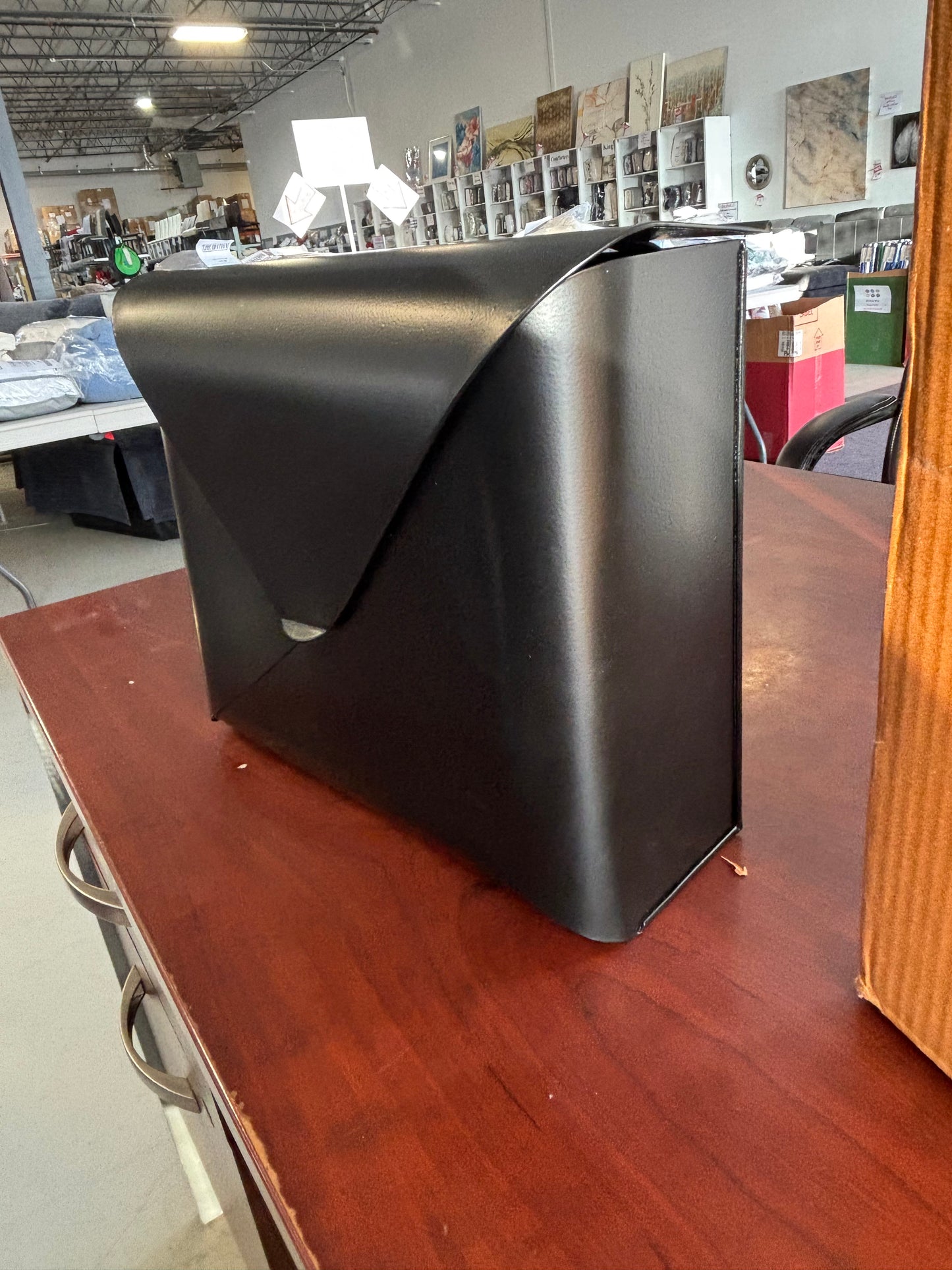 NACH Black Mailbox Wall Mount, 10.2 x 13 x 4.7 inch Wall Mount Mailboxes for Outside, Waterproof Mailboxes for Outside - Envelope Mailbox