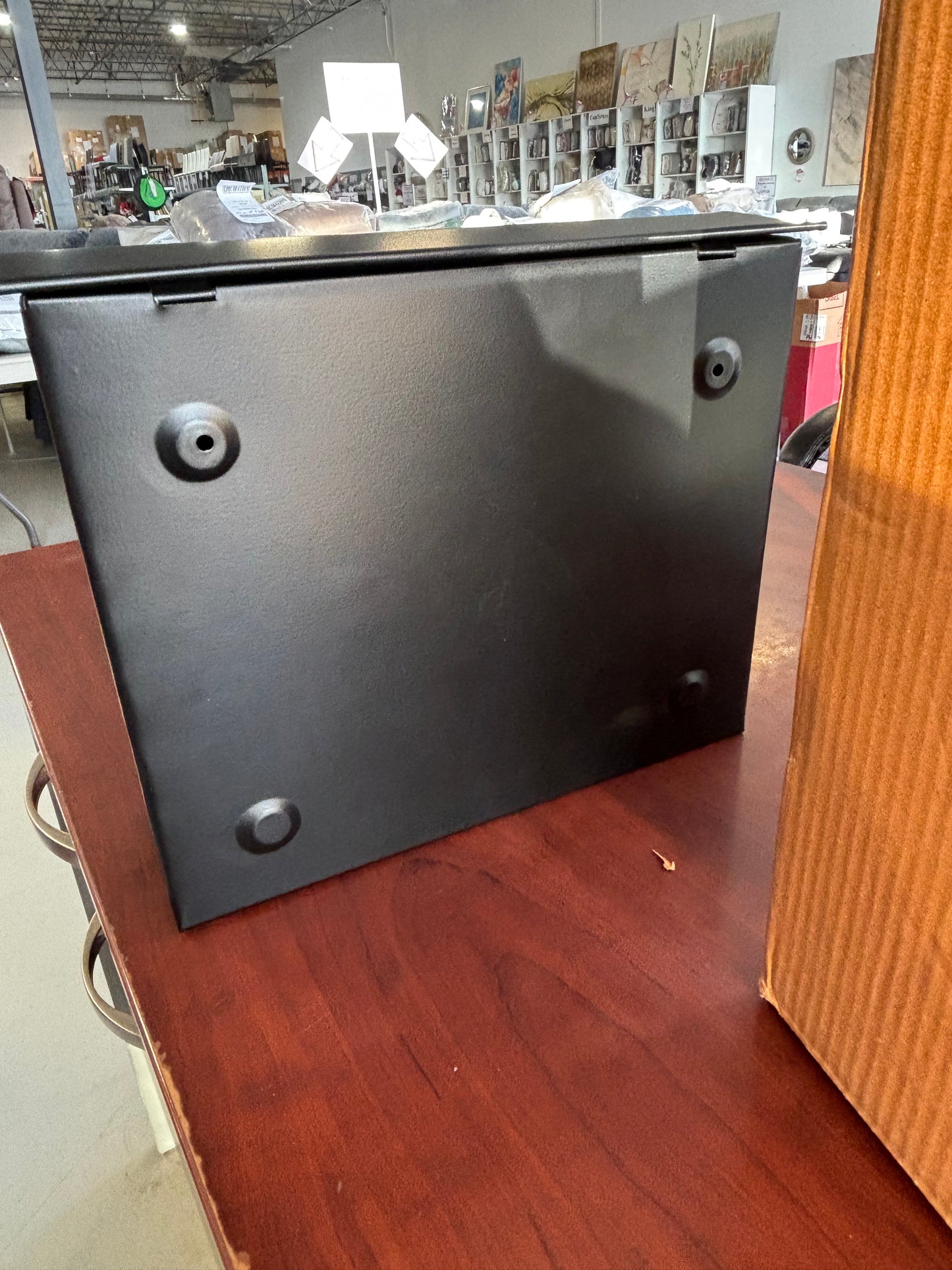 NACH Black Mailbox Wall Mount, 10.2 x 13 x 4.7 inch Wall Mount Mailboxes for Outside, Waterproof Mailboxes for Outside - Envelope Mailbox