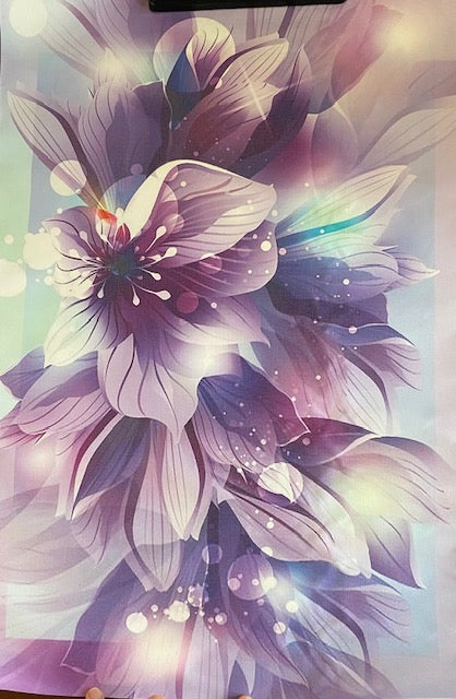 Purple Flower Canvas, 16 x 23 inches