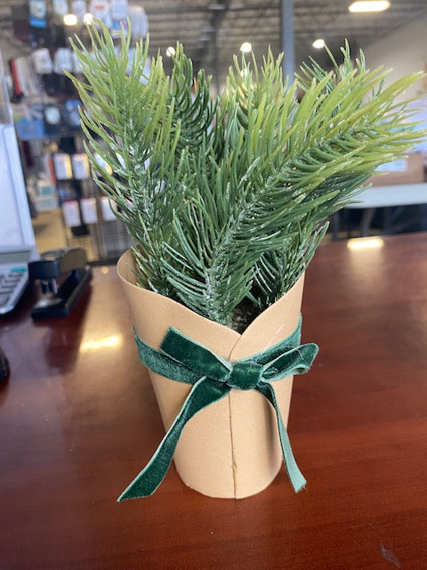 Bee & Willow™ Home Kraft Wrapped Greenery, 8 inches tall