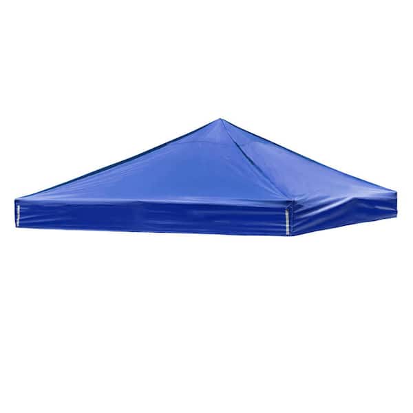 Hjffuue 10x10Ft Canopy Top Replacement Patio Outdoor Sunshade Tent Cover, Blue