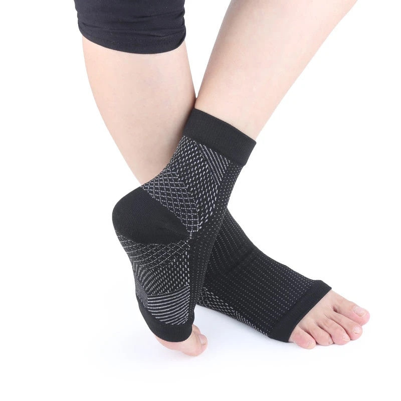 1 Pair Foot Sleeve Elastic Pain Relief Ankle Support