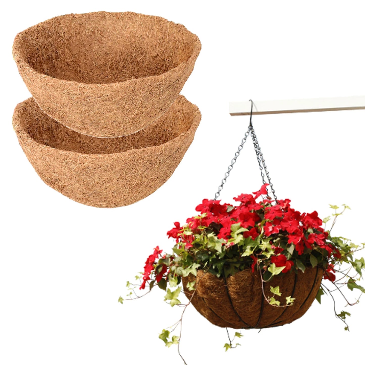 Set of 2 Coconut Placement Liners for Planter