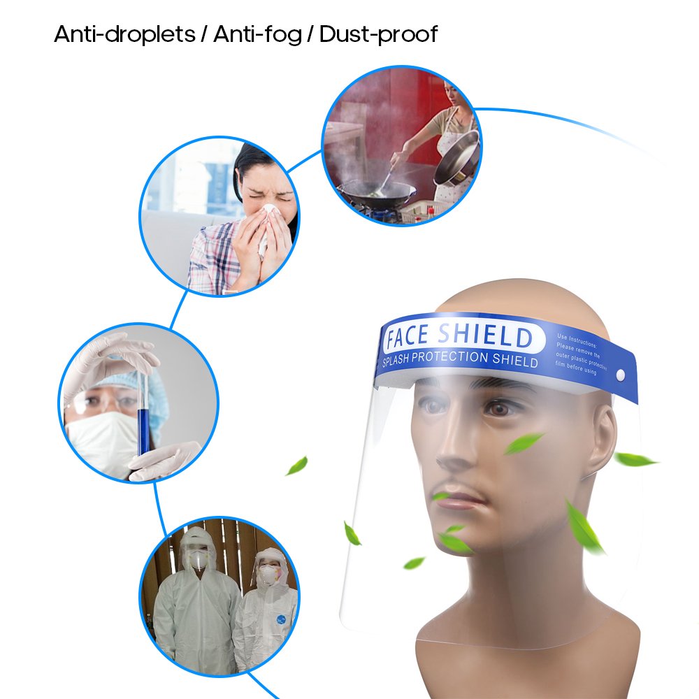 Anself Full Face Droplets Fog Dust Proof Face Shield