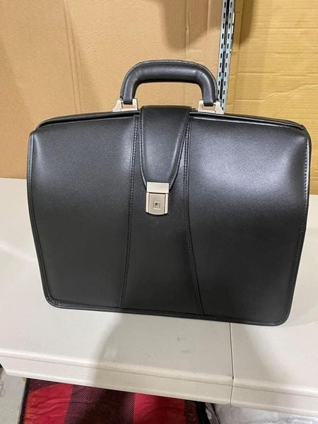 McKlein Leather Locking Briefcase