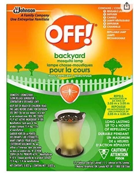OFF! Backyard Mosquito Repellent Lamp