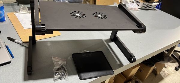 Adjustable Laptop Table With Fan