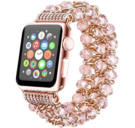 Beaded Gold Smart Watch Band