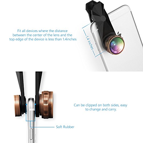 Habor 3 in 1 Clip-On Camera Lens Kit