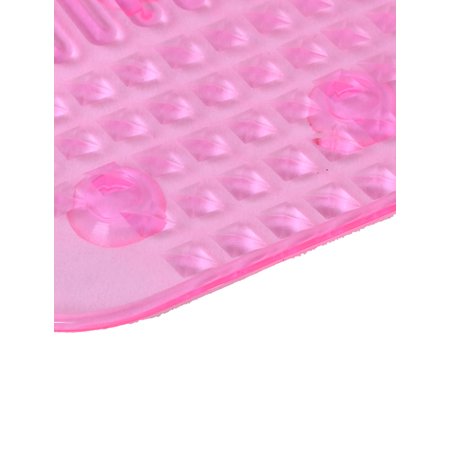 Household 19.8" Length Light Silicone Sucker Up Washboard Washing Clothes Board Pink