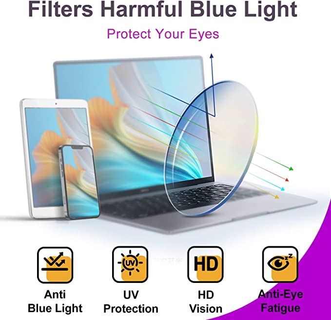 Livho Blue Light Blocking Glasses, Computer Reading/Gaming/TV/Phones