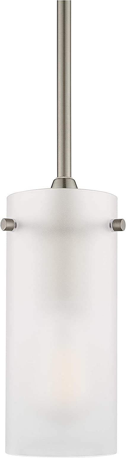 Effimero Small Stem Hung Frosted Glass Contemporary Pendant Light