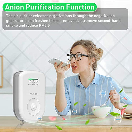 CORNMI Mini Air Purifiers for Home Plug in