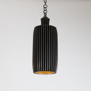 Crimp Inverted Pendant by Studio A Home, in SILVER