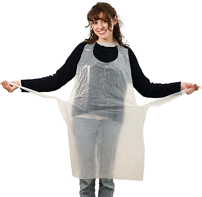 Pack of 100 Disposable Aprons