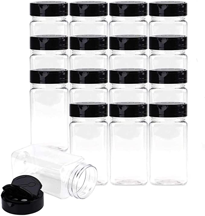 Bekith 16 Pack Plastic Spice Jars