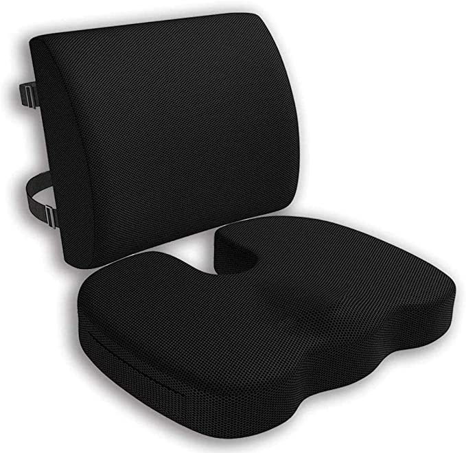 Seat Cushion & Lumbar Support for Office Chair