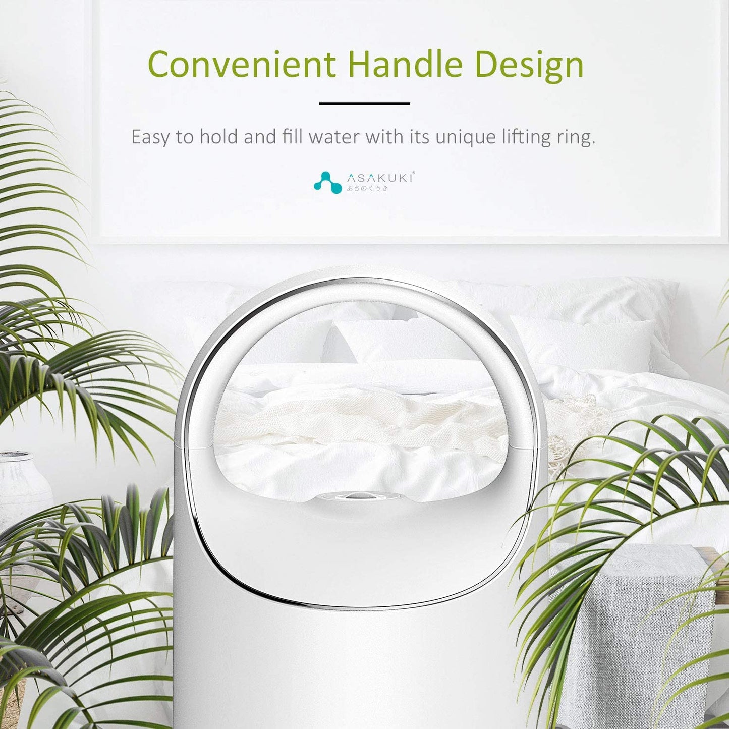 ASAKUKI Cool Mist Humidifier- 3L Large Capacity