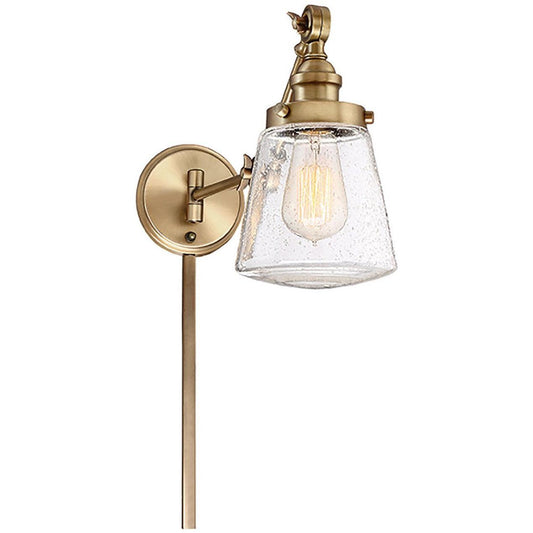 Meridian Light Trends Natural Brass Wall Sconce