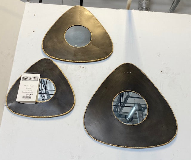 Set of 3 Triangle Mirrors