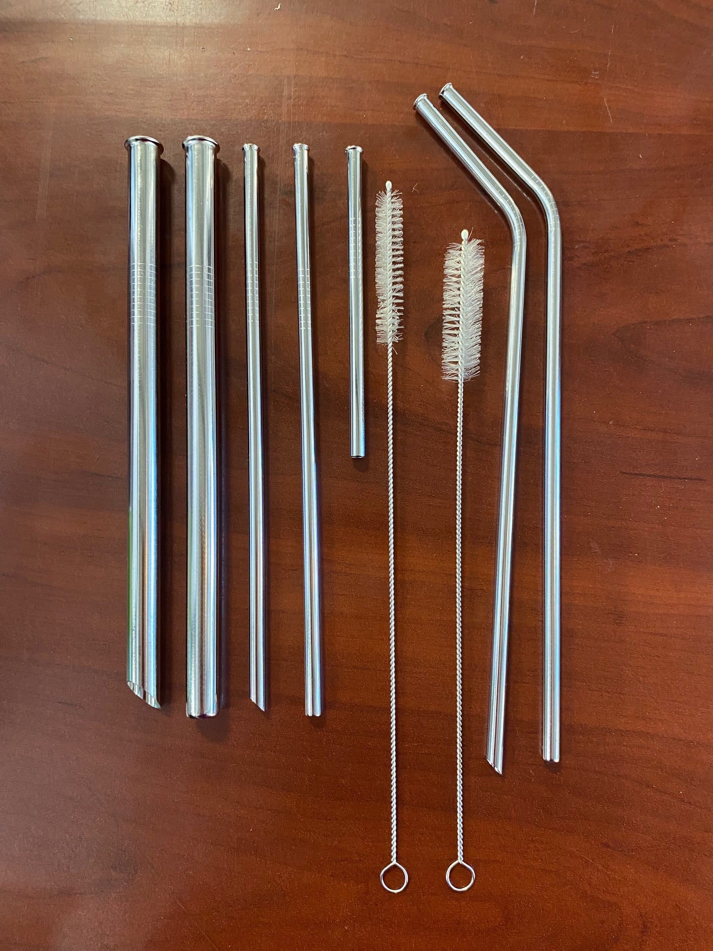 ZFITEI Stainless Steel Straws, Rounded tip Drinking Straws
