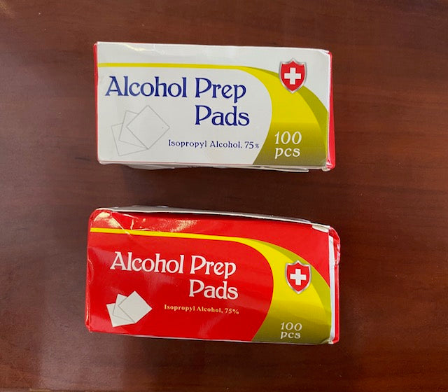 Sterile Alcohol Prep Pads, 2 packs ( 200 pads in total)