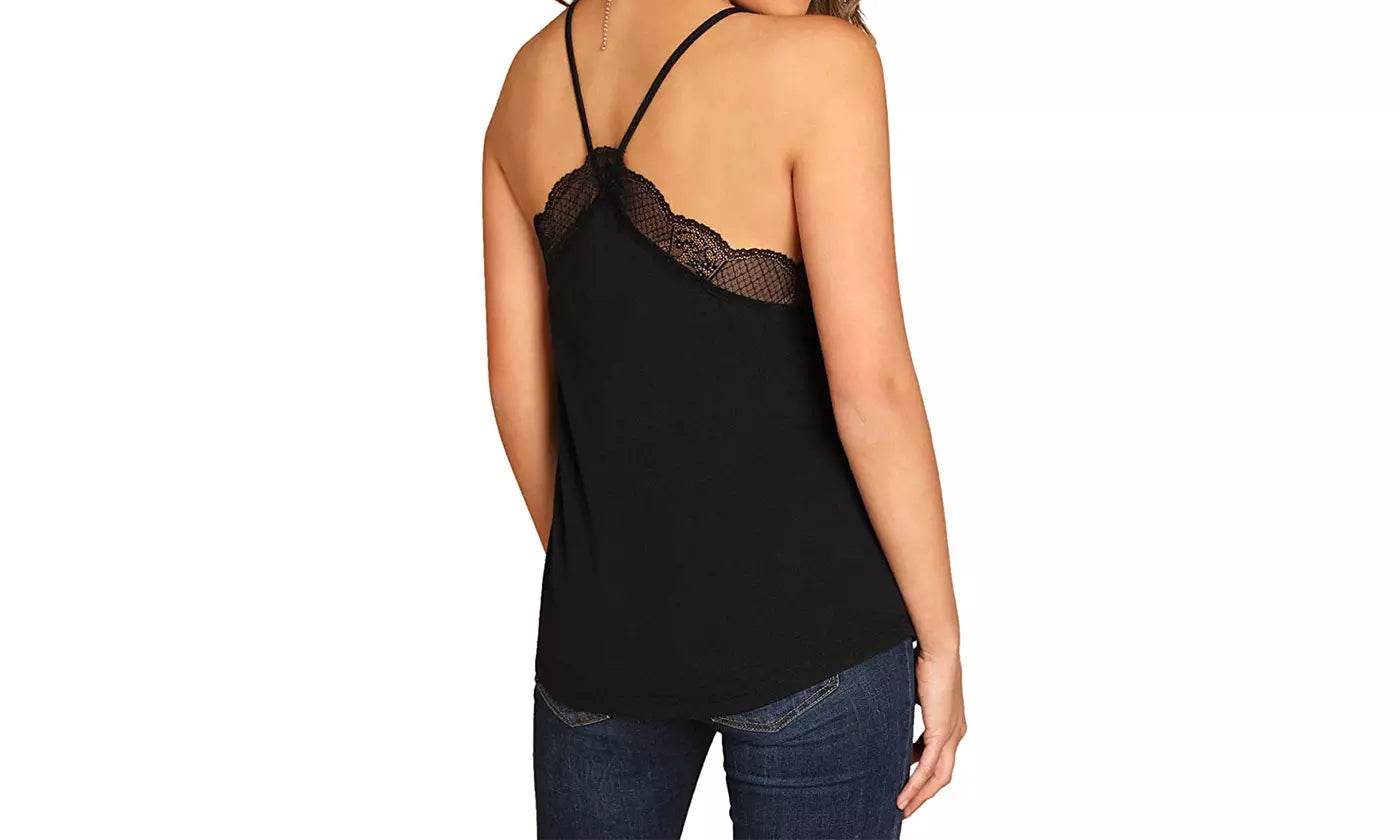 Tank Top for Women Sexy V Neck Sleeveless Blouse Shirts, L