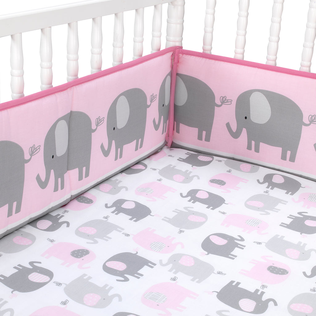 4-Piece Baby Crib Bumper Set