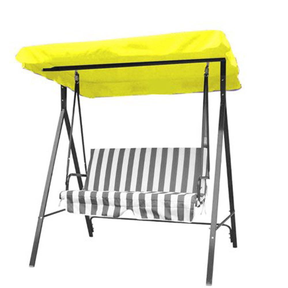 58"x73" 3 Seater Garden Swing Chair Replacement Canopy Spare Fabric Sun Cover Waterproof,Polyester Material,waterproof,Anti-UV,And Not Fade
